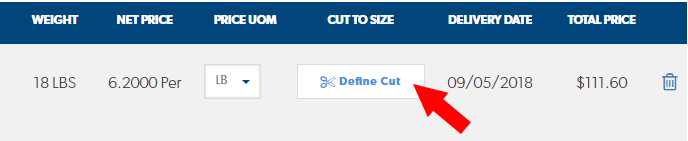how to tell if an item can be cut on STS online shop